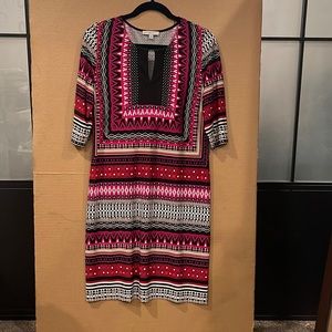 Multi color long sleeves dress